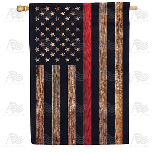 America Forever Thin Red Line House Flag