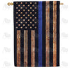 America Forever Thin Blue Line House Flag