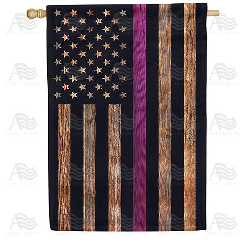 America Forever Thin Purple Line House Flag