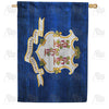 America Forever Connecticut State Wood-Style House Flag
