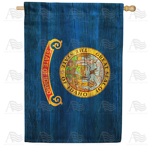 America Forever Idaho State Wood-Style House Flag