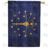 America Forever Indiana State Wood-Style House Flag