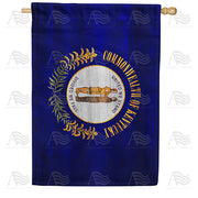 America Forever Kentucky State Wood-Style House Flag