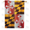America Forever Maryland State Wood-Style House Flag