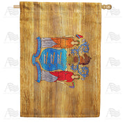 America Forever New Jersey State Wood-Style House Flag