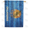 America Forever Oklahoma State Wood-Style House Flag