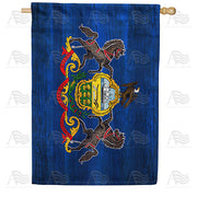 America Forever Pennsylvania State Wood-Style House Flag
