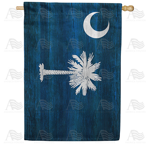 America Forever South Carolina State Wood-Style House Flag