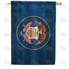 America Forever Utah State Wood-Style House Flag