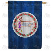 America Forever Virginia State Wood-Style House Flag
