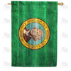 America Forever Washington State Wood-Style House Flag