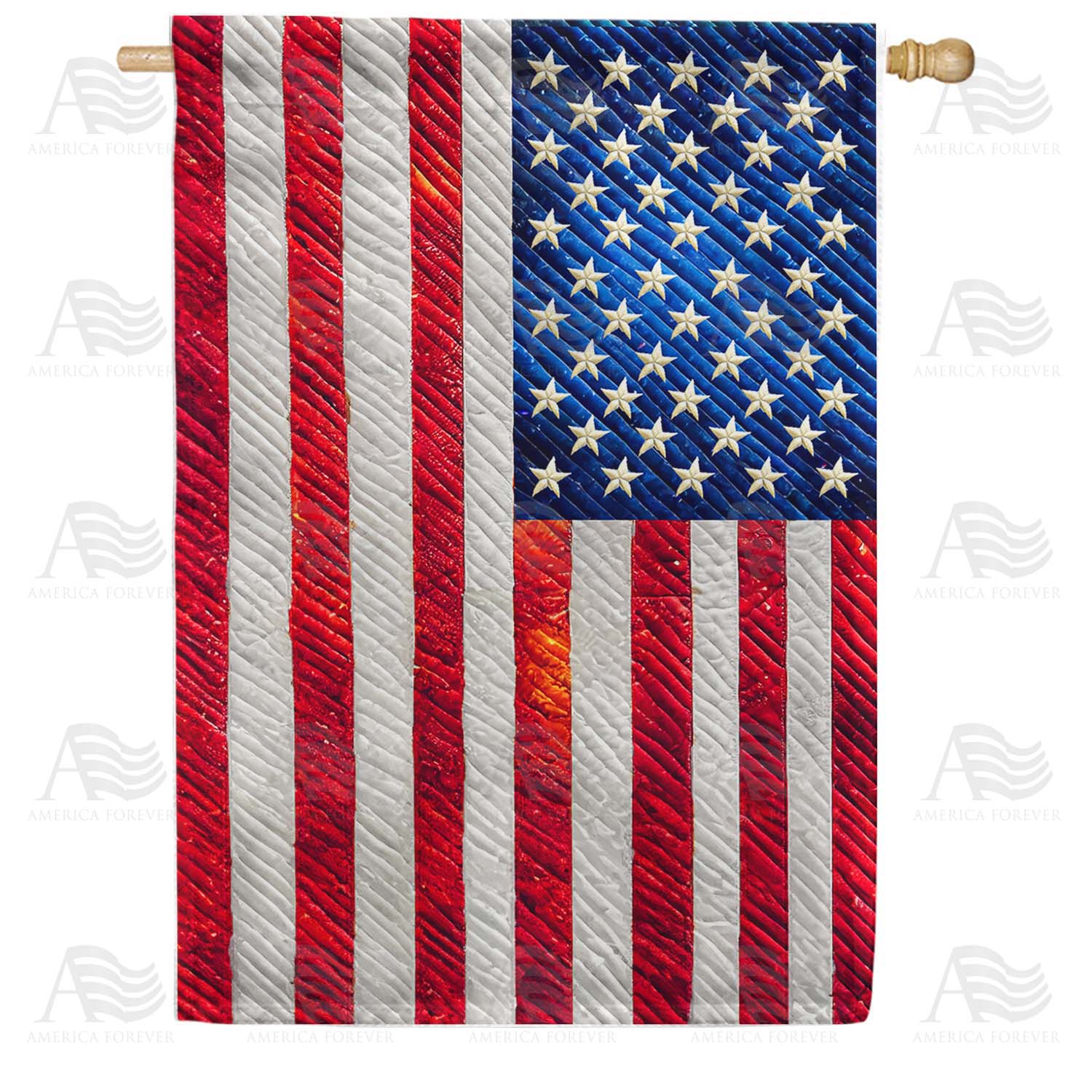 Classic American Flag House Flag