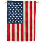 America Forever Patriotic American Flag Quilted Garden Flag