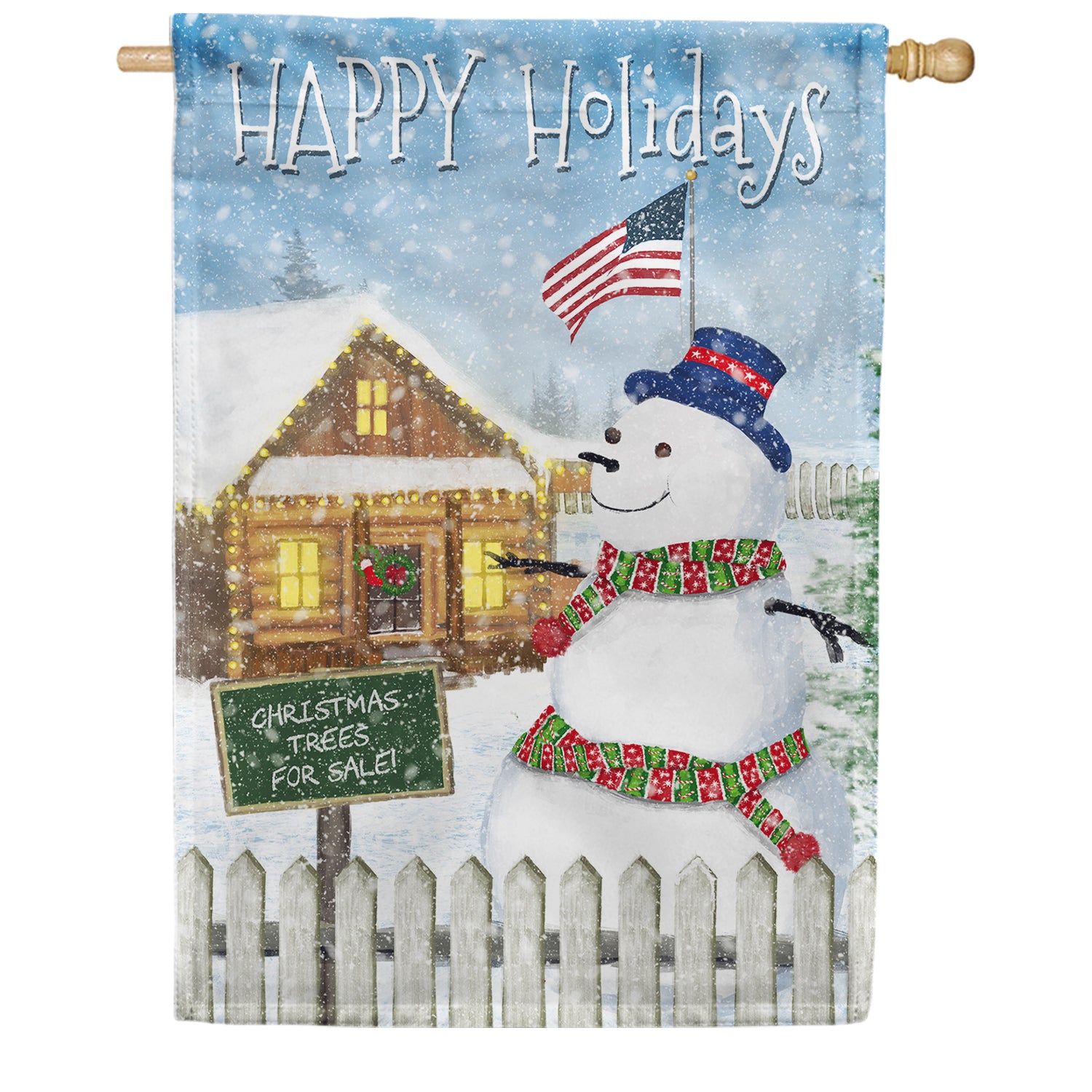 America Forever Christmas Trees for Sale House Flag