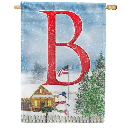 Christmas Trees For Sale Monogram House Flag