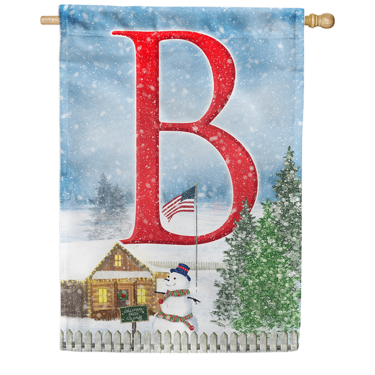 America Forever Christmas Trees For Sale Monogram House Flag
