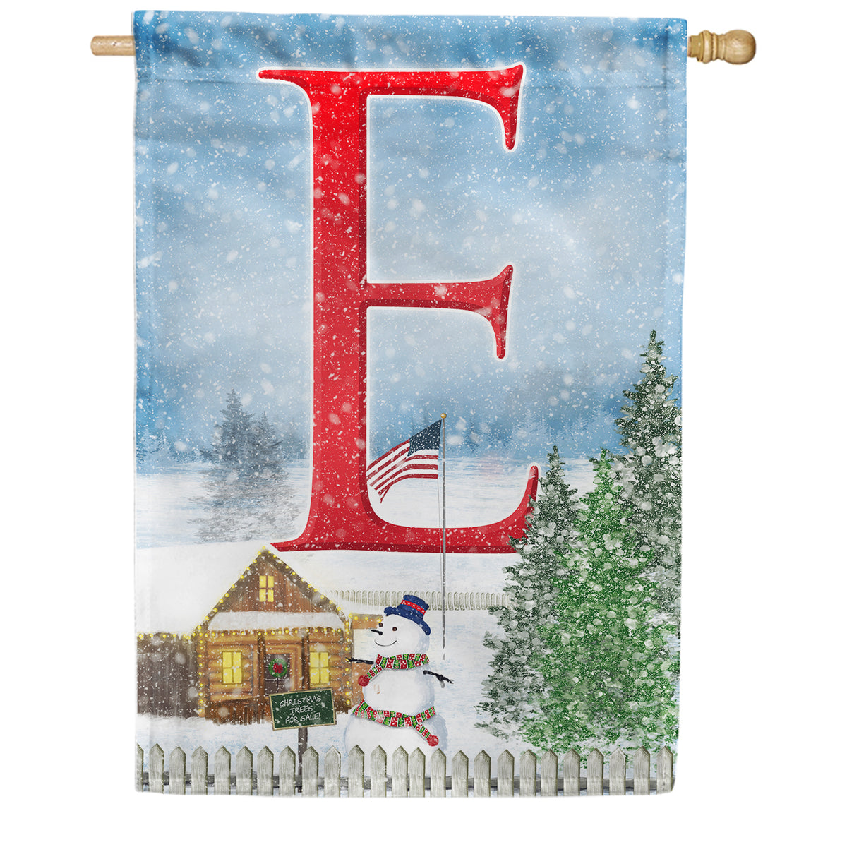 America Forever Christmas Trees For Sale Monogram House Flag
