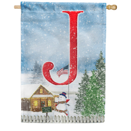 Christmas Trees For Sale Monogram House Flag