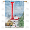 Christmas Trees For Sale Monogram House Flag