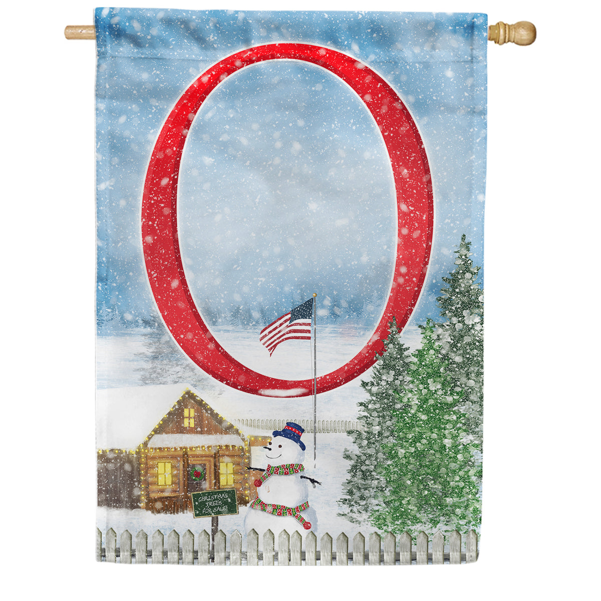 America Forever Christmas Trees For Sale Monogram House Flag