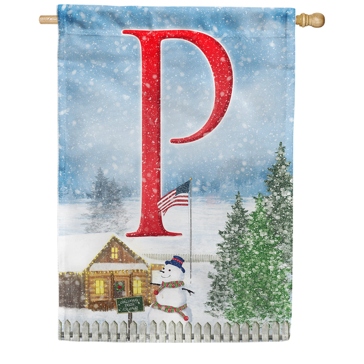 America Forever Christmas Trees For Sale Monogram House Flag