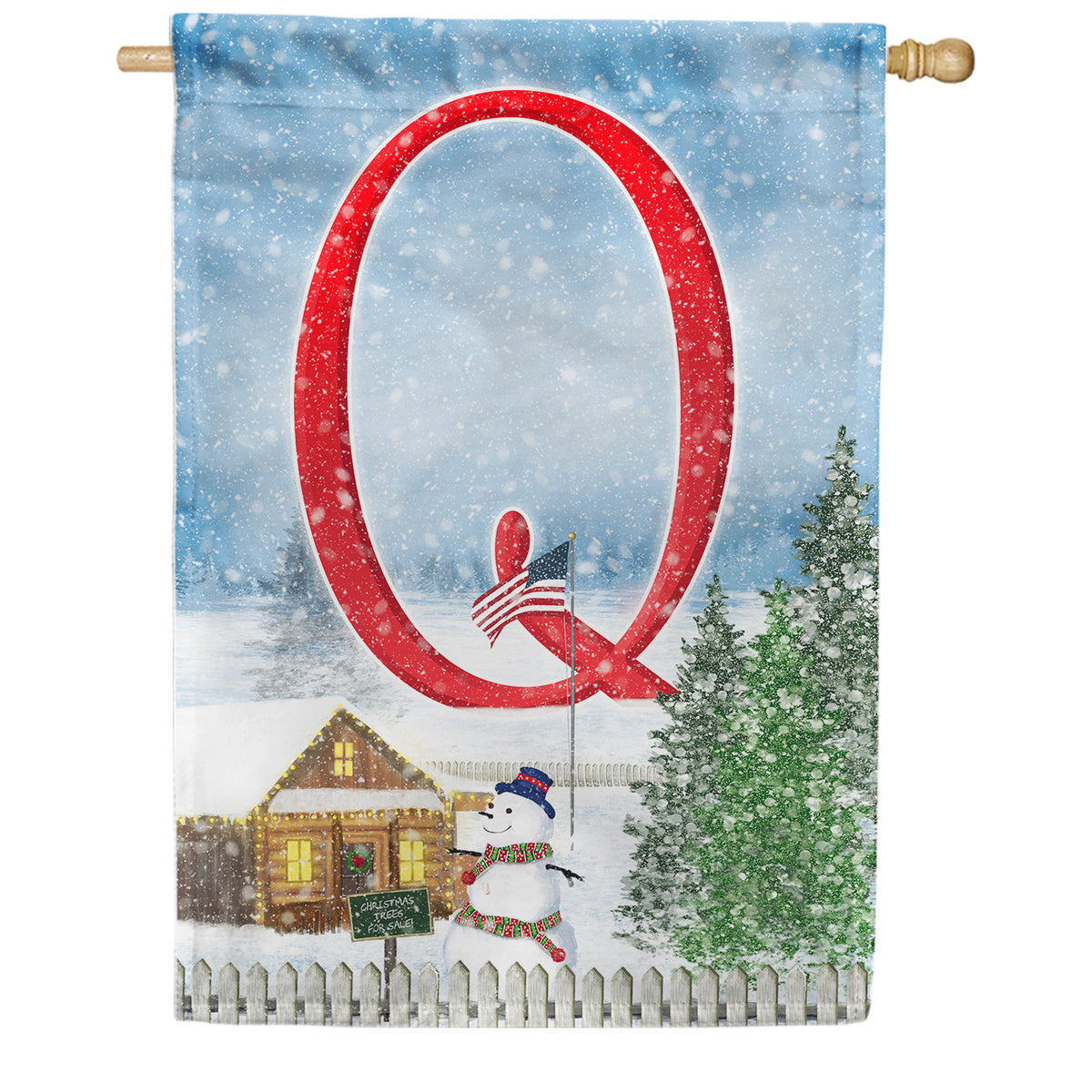 America Forever Christmas Trees For Sale Monogram House Flag