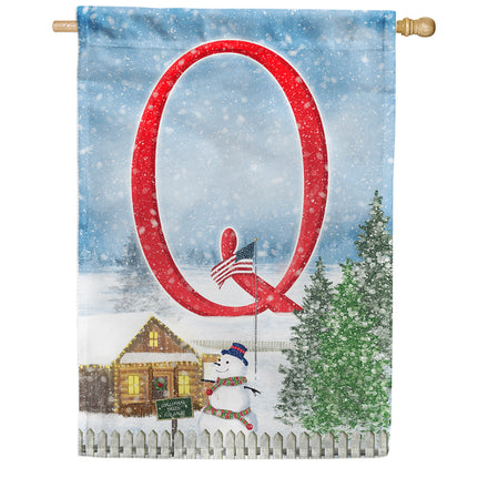 Christmas Trees For Sale Monogram House Flag