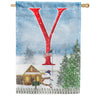 Christmas Trees For Sale Monogram House Flag