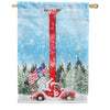 America Forever Cat Meowy Christmas Garden Flag