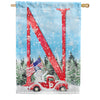 America Forever Cat Meowy Christmas Garden Flag