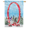 America Forever Cat Meowy Christmas Garden Flag