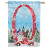 America Forever Cat Meowy Christmas Garden Flag