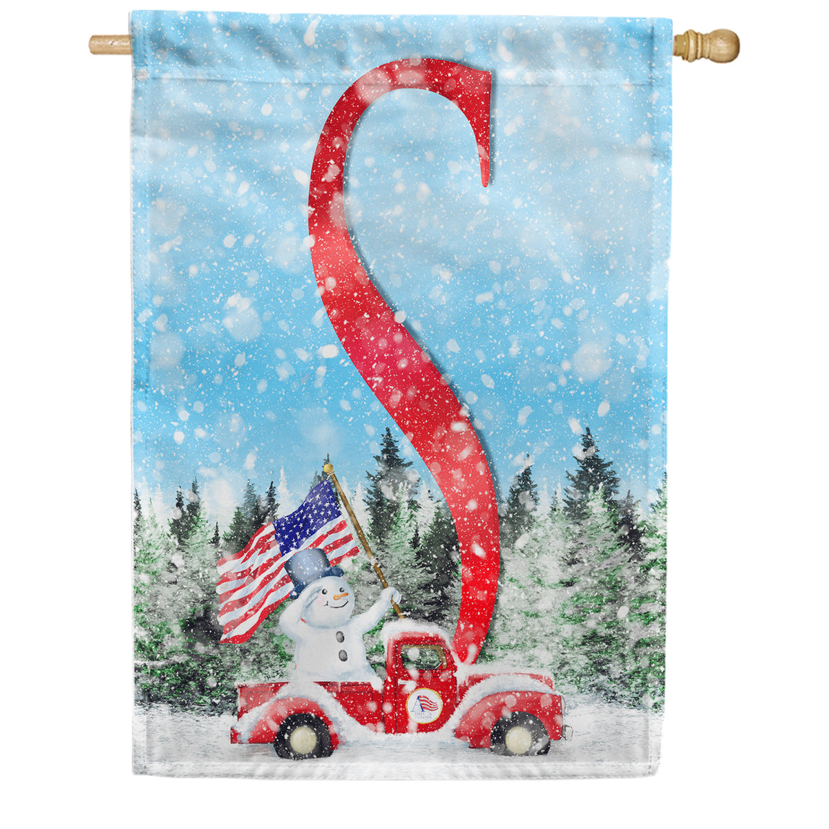 America Forever Cat Meowy Christmas Garden Flag