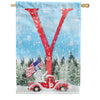 America Forever Cat Meowy Christmas Garden Flag