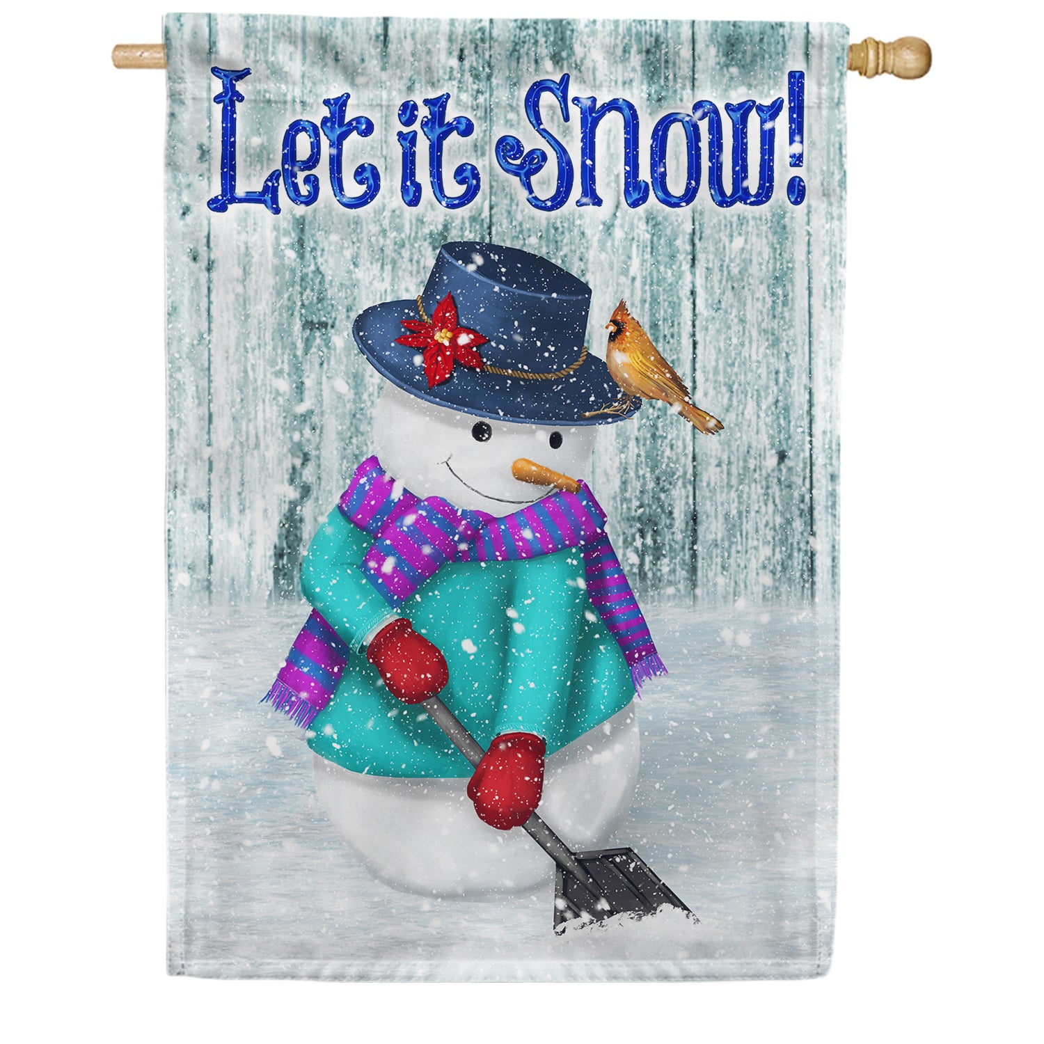 America Forever Just Keep Shovelin' House Flag