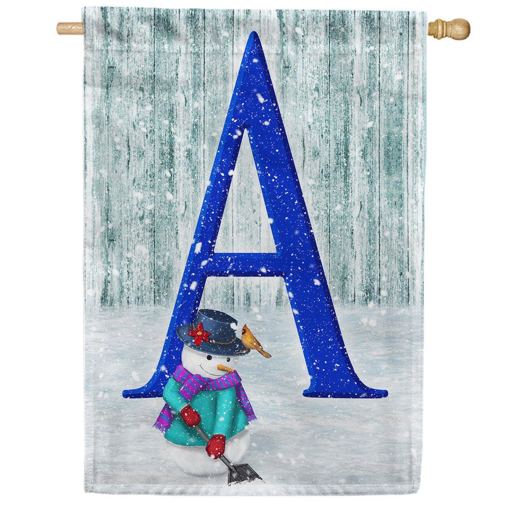 America Forever Just Keep Shovelin' Monogram House Flag