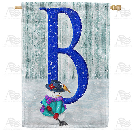 America Forever Just Keep Shovelin' Monogram House Flag