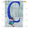 America Forever Just Keep Shovelin' Monogram House Flag