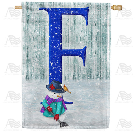 America Forever Just Keep Shovelin' Monogram House Flag