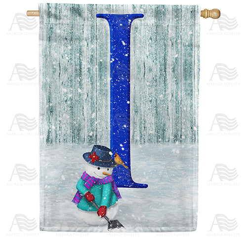 America Forever Just Keep Shovelin' Monogram House Flag