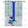 America Forever Just Keep Shovelin' Monogram House Flag