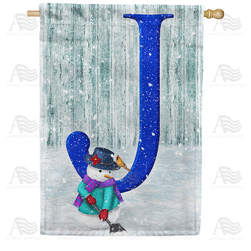 America Forever Just Keep Shovelin' Monogram House Flag