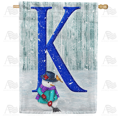 America Forever Just Keep Shovelin' Monogram House Flag