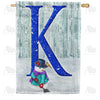 America Forever Just Keep Shovelin' Monogram House Flag