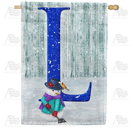 America Forever Just Keep Shovelin' Monogram House Flag