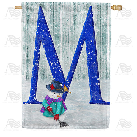 America Forever Just Keep Shovelin' Monogram House Flag
