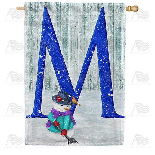 America Forever Just Keep Shovelin' Monogram House Flag