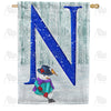 America Forever Just Keep Shovelin' Monogram House Flag