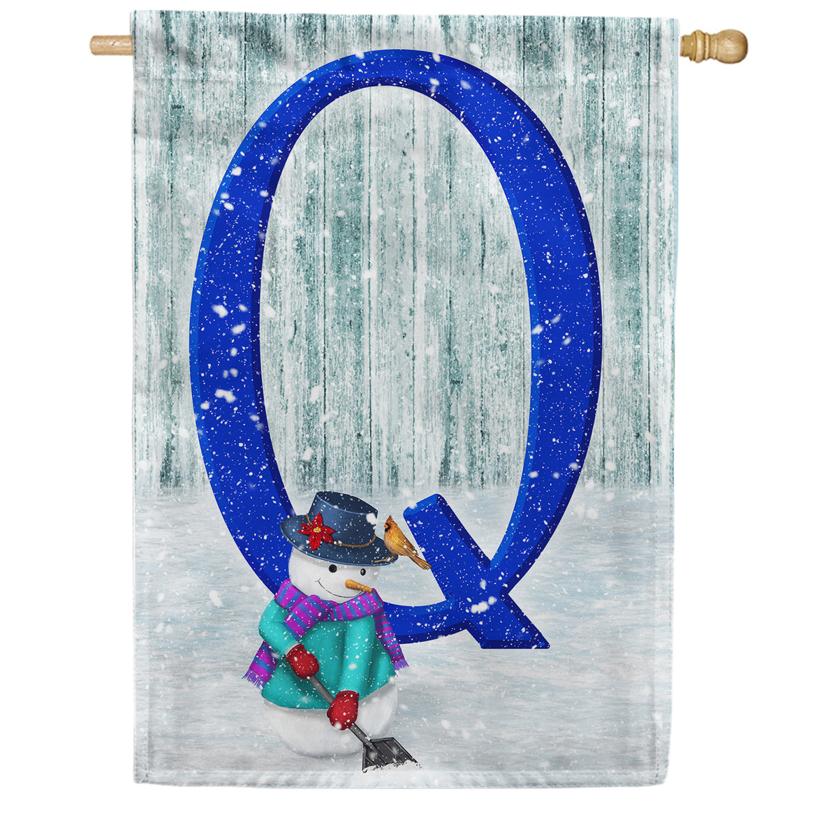 America Forever Just Keep Shovelin' Monogram House Flag