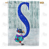 America Forever Just Keep Shovelin' Monogram House Flag